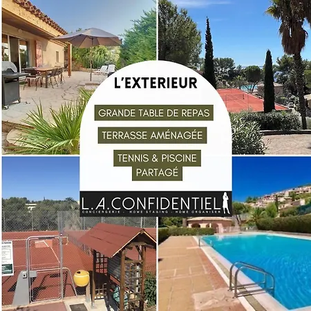 10 à 12 Pers Famille Amateurs Randonnée Boulouris Panorama Raphael Tennis Piscine Partagé
